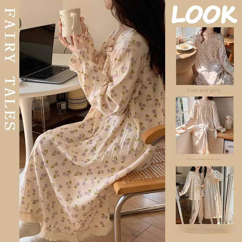 Ta Yan Nightgown Women's Apricot-1