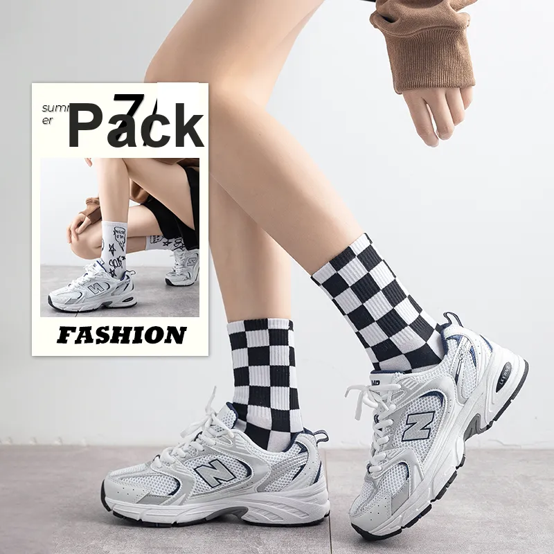 MIIOW Mid Calf Socks Unisex 5 Pack-20
