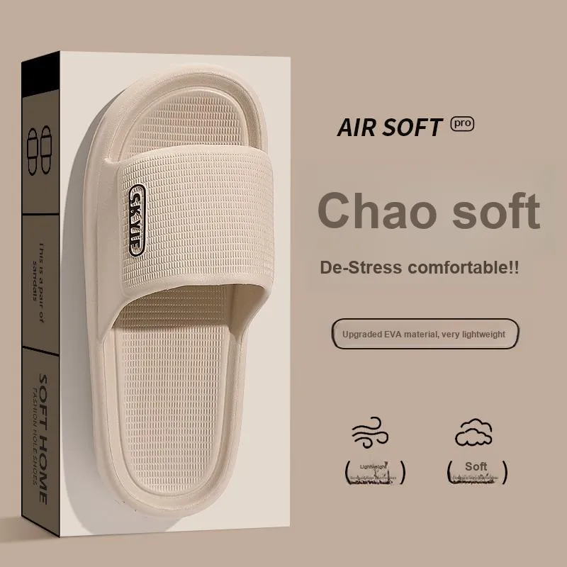 Foot Recreation Summer Home Indoor Comfortable Slip Resistant Bathroom Quiet EVA Slippers, Home Slippers, Unisex-8