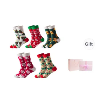 Inside The Orange Mid Calf Socks Women's Box 5 Pack