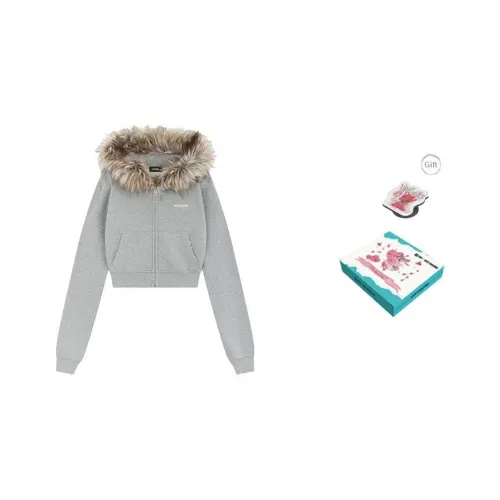 WE11DONE Cropped Coat Women's Mixed Gray WE11DONE Укороченное пальто женское смешанного серого цвета