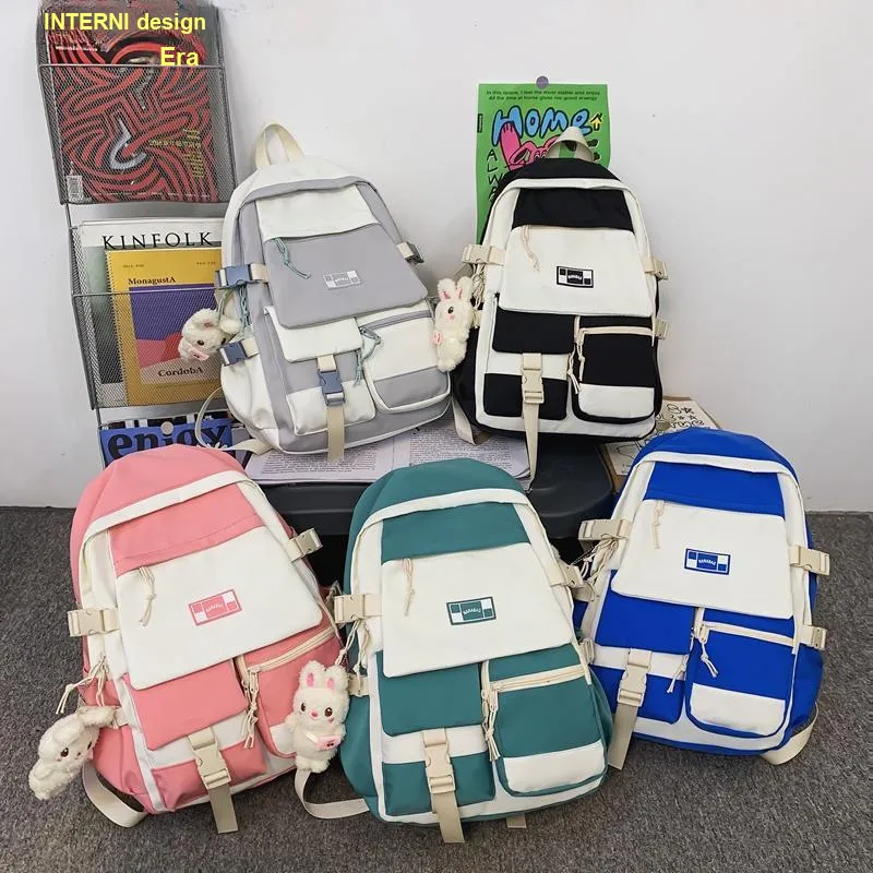 Wolfhorse Nylon Backpack Unisex Multicolor-28