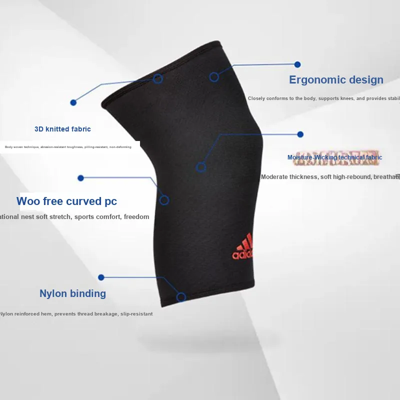 Adidas ADSU-12423RD Running Basketball Fitness Unisex Nylon Knee Pads-8