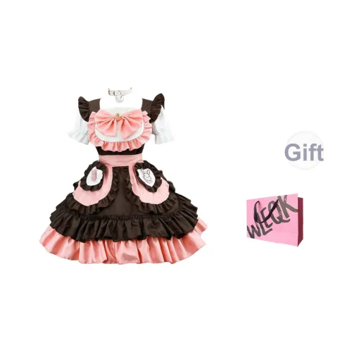 CTRTRC Bunny Pink Clothing Sets + White Collar Women's Lolita Dresses CTRTRC Кролик Розовый Одежда Комплекты + Белый Воротник Женские Лолита Платья