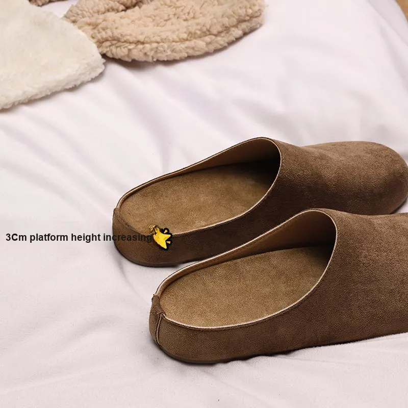XMISTUO Quiet Abrasion Resistant Slip Resistant Wrap toe Slippers Women's-4