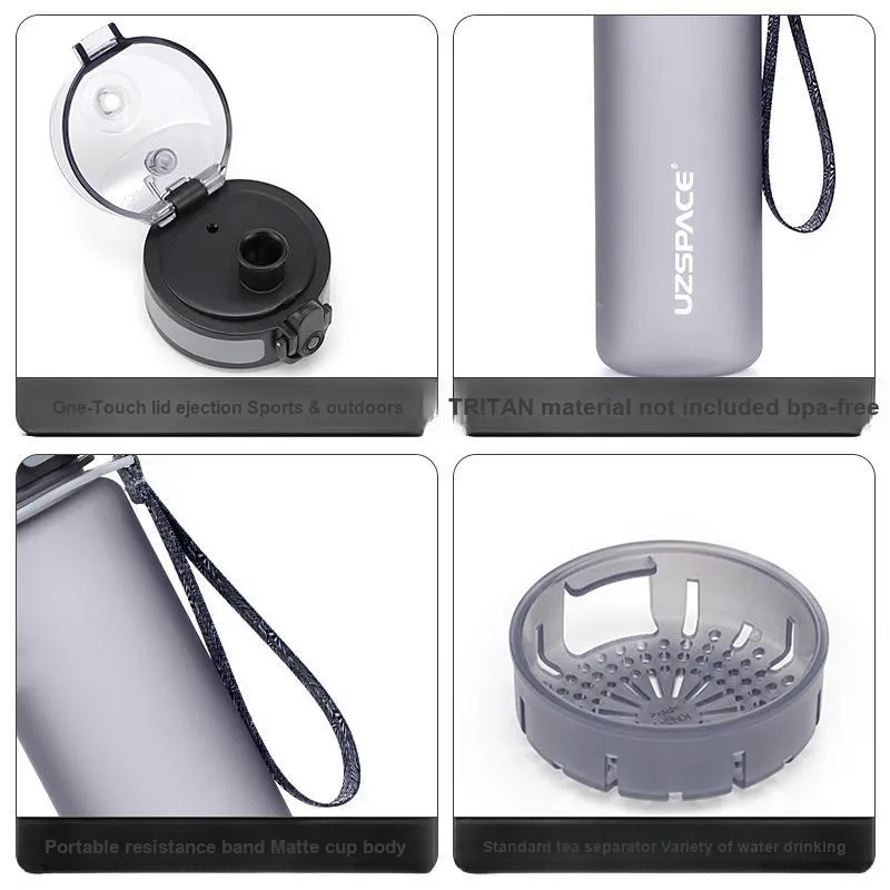 UZSPACE Outdoor Water Equipment Water Container 500ml Tritan-4