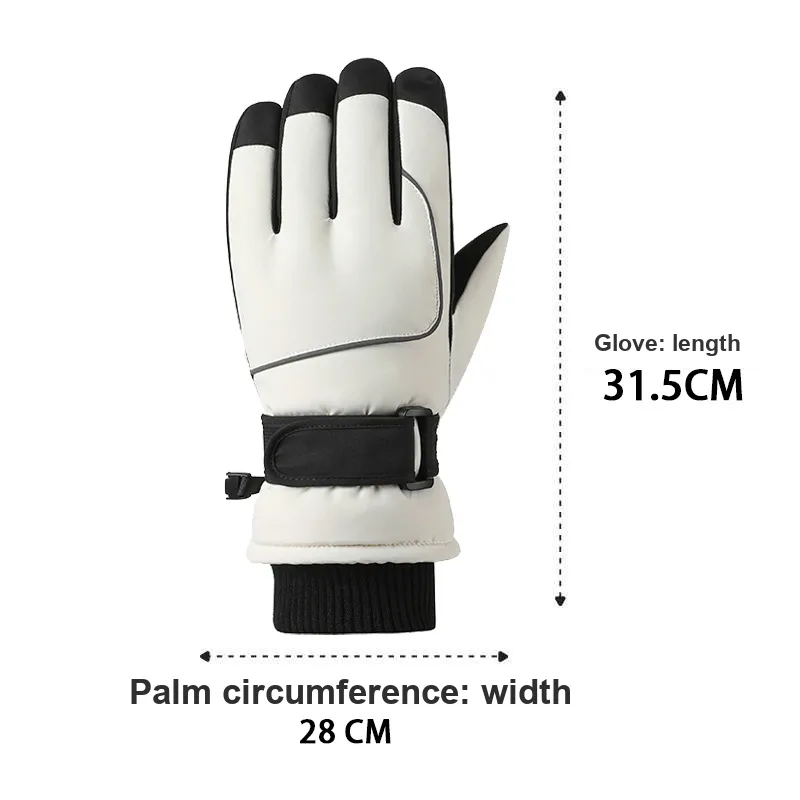 TANLU Ski Gloves Insulated For Cold Weather Outdoor Gloves Unisex-2