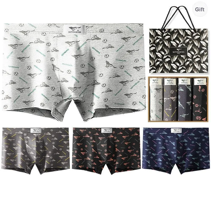 SEPTWOLVES Underwear Gift Box Men's 4 Pack+Shopping Bag-10