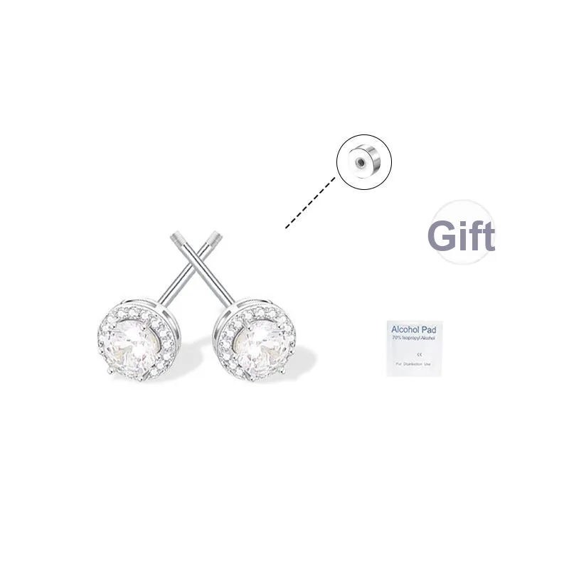 UX Ear Canal Screw Flat Niche Luxury Stud Earrings Unisex