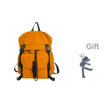 SAPANA STUDIO Nylon Backpack Regular Unisex Black/White/Yellow Brown/Green