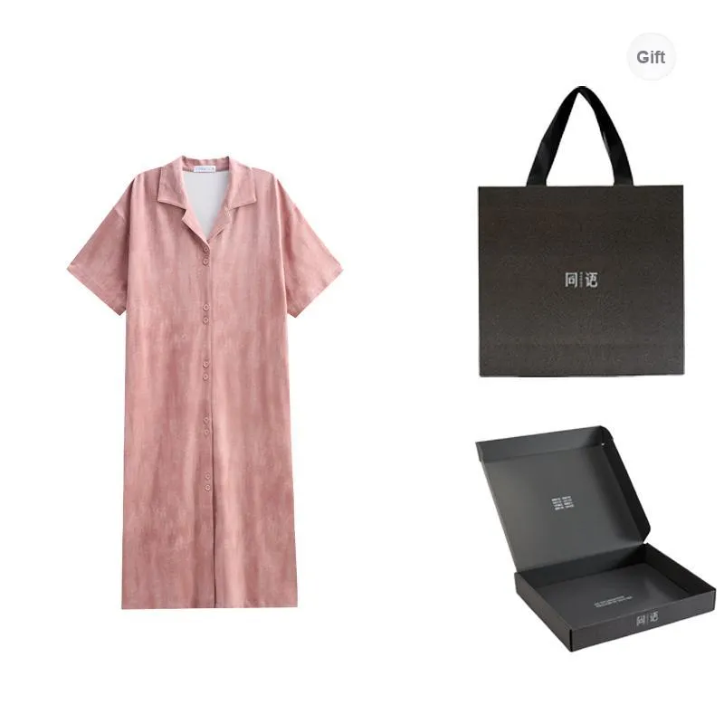 Same Language Pajama Gift Box Women's Berry Pink-0