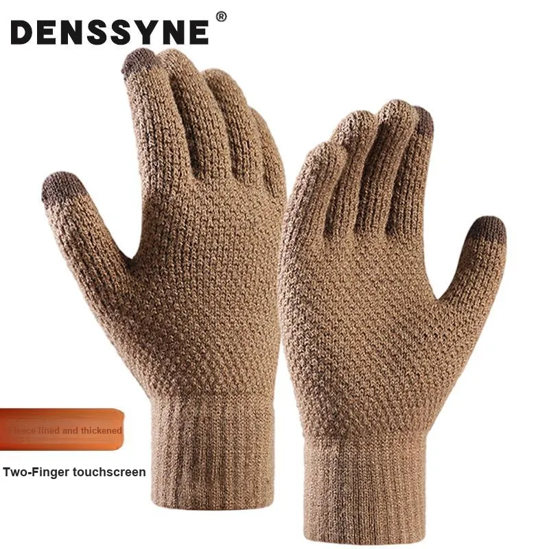 DENSSYNE Acrylic Spandex Knit Gloves Men's-8