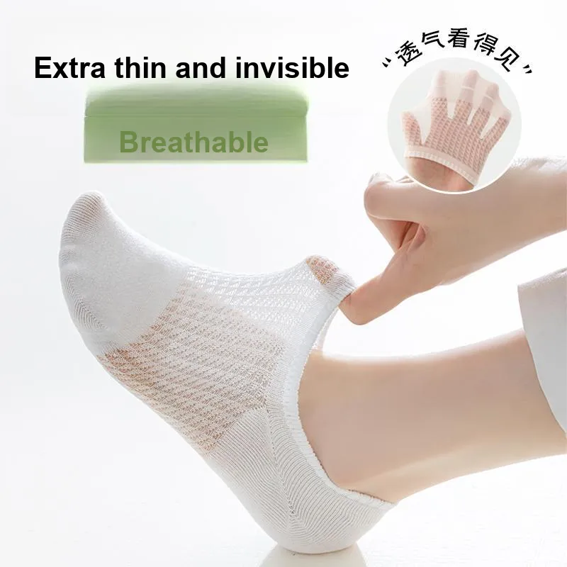 JIAZINI No-Show Socks Women's 4 Pack-3