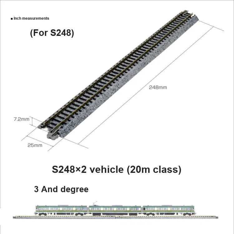 KATO N Gauge Turntable Extension Track Set With 20 286 Rail Accessories Model Accessories-3