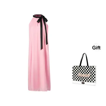 STARFEI Sleeveless Dress Women's Pink Long