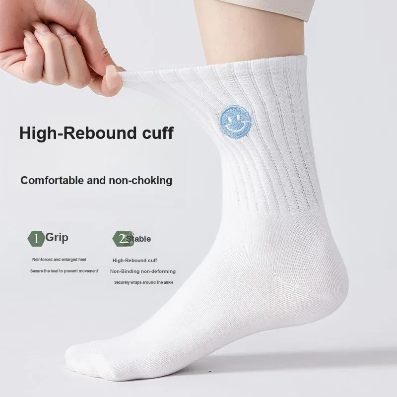 MIIOW Mid Calf Socks Unisex 5 Pack-3