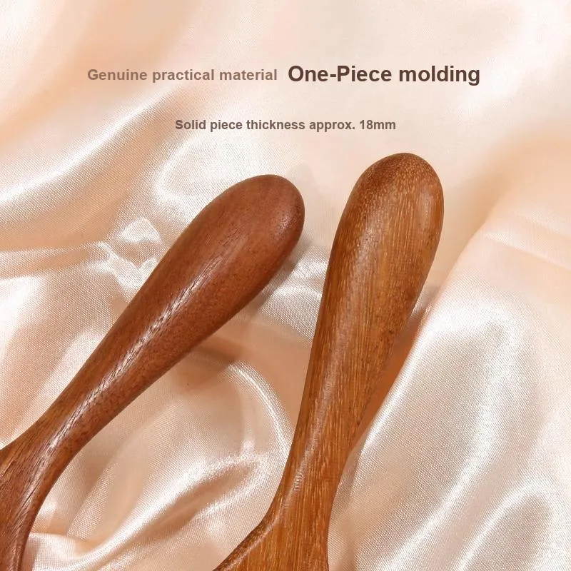 ZHENZI Sandalwood Antler Head Massage Comb Head Scalp Acupressure And Gua Sha To Unblock Meridians And Acupoints-5