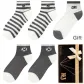 Dark Gray 2 Stripes 2 English (5 Pack)
