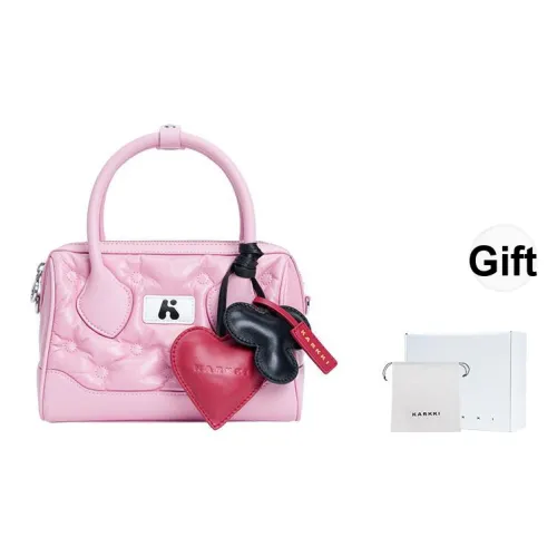 Karkki Корова Кожа Бостон Сумка Сумка Средний Женский Розовый