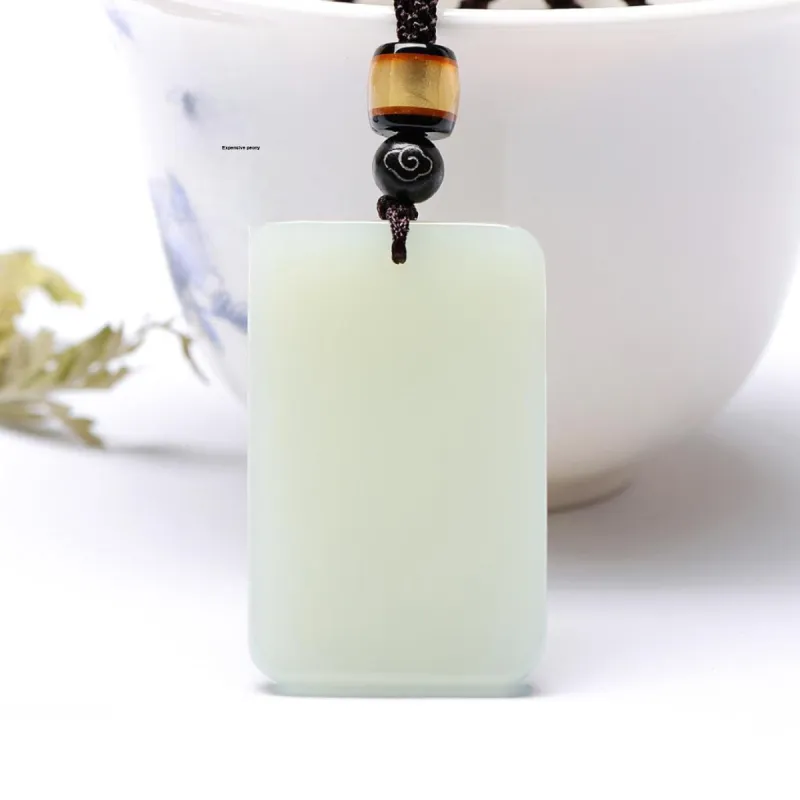 MARY WINDSOR Hetian Jade Pendants Pale Greenish White Jade Unisex-2