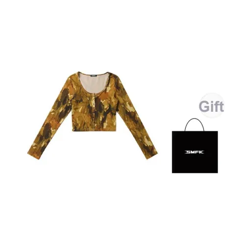 SMFK CROP TOP Женские Китай Чернила Камуфляж