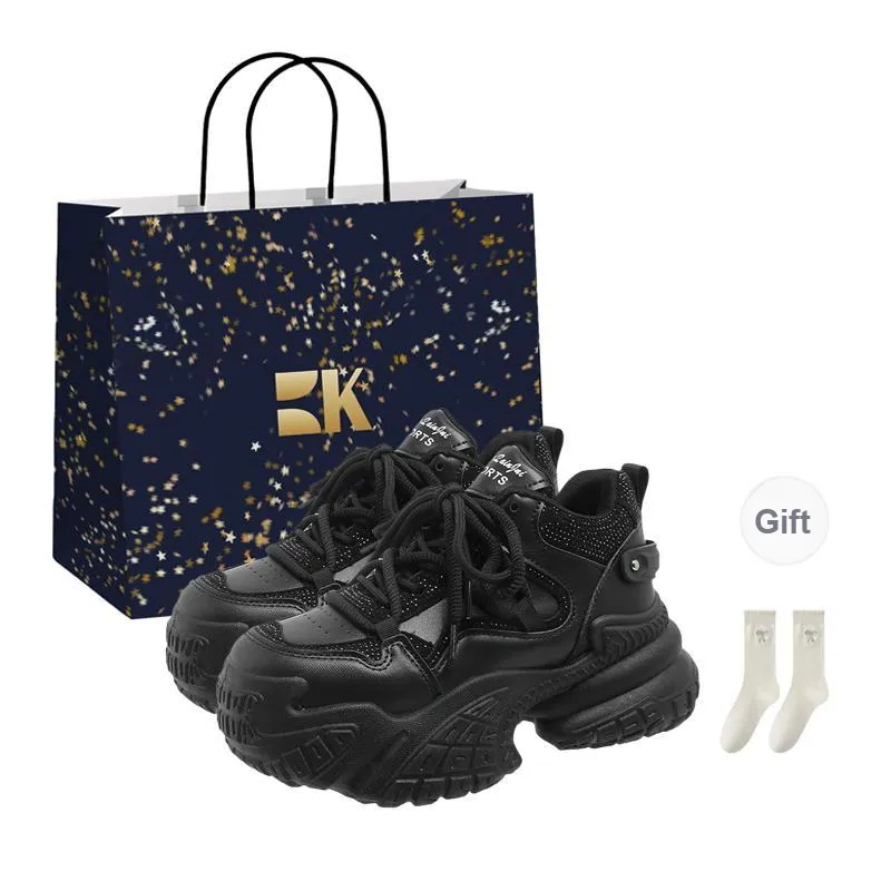Boldi Kuki Slip Resistant Height Increasing Low Top Chunky Sneakers Women's-0