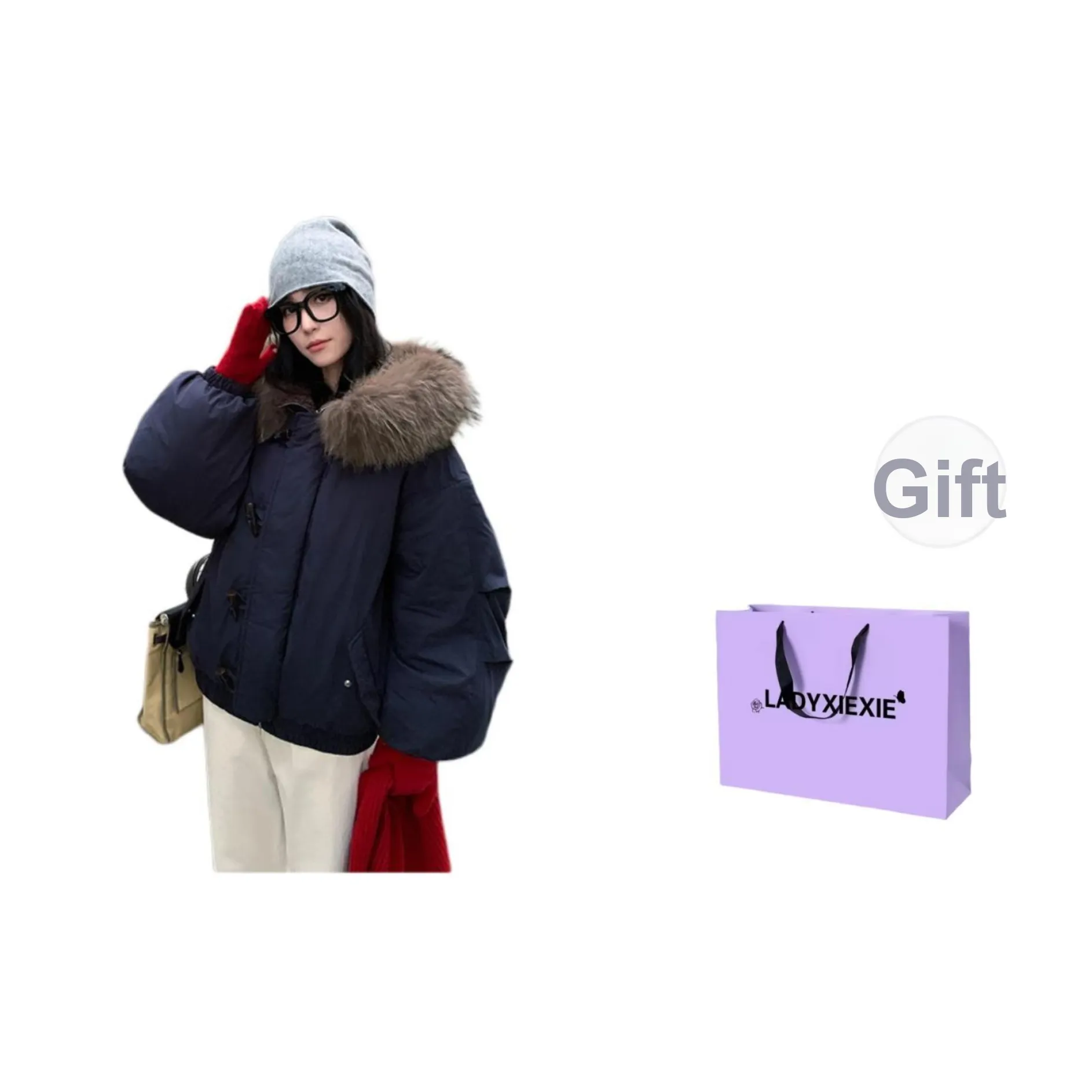 LADYXIEXIE Пуховик женский