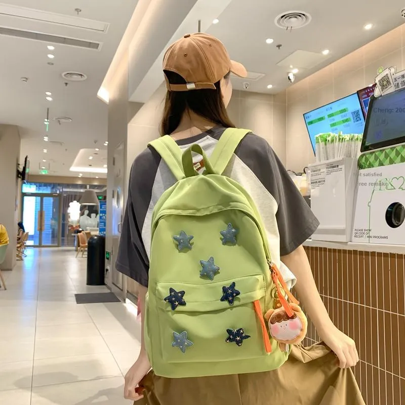 KAMLUI Nylon Backpack Laptop Bag Regular Unisex Multicolor-12