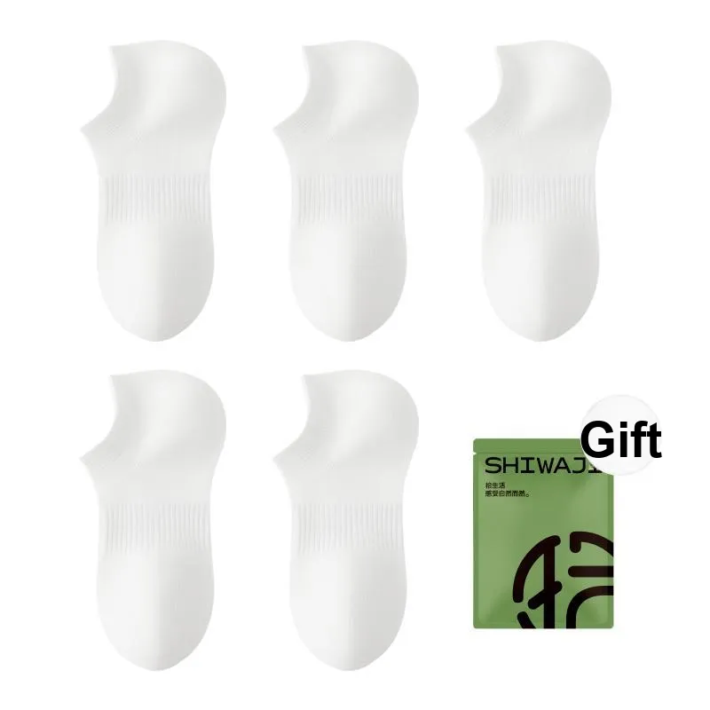 SHIWAJI No Show Socks Men's Shopping Bag 5 Pack-0