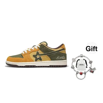 RIPSTAR SKBD Low Maxes Outskirt Anti Slip Wear Resistant Low Top Skateboard Shoes Unisex Umber