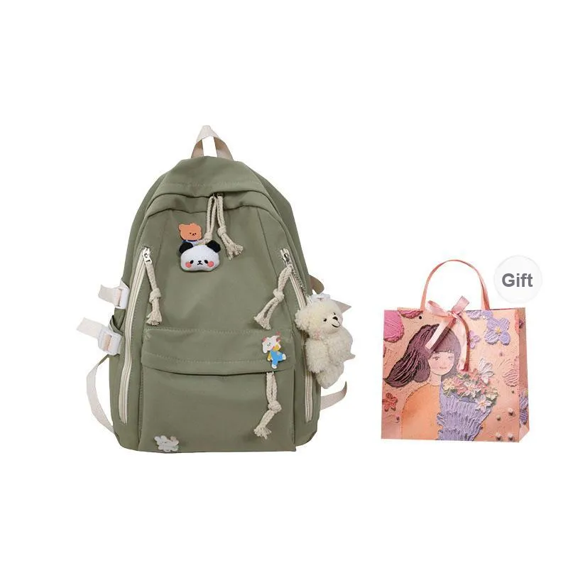 PARK DANCE Nylon Backpack Regular Unisex Multicolor-14