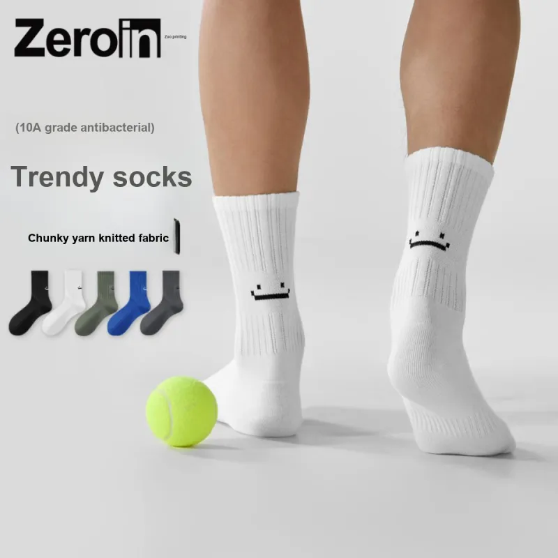 ZEROIN Mid Calf Socks Unisex 4 Pack-22