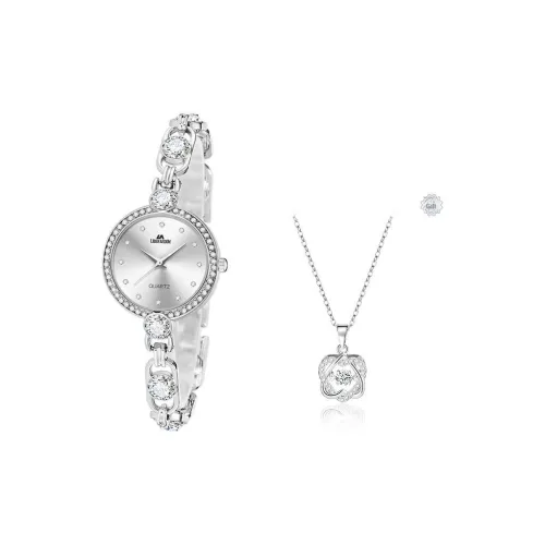 LIBER AEDON Наручные часы Кварцевый механизм Серебристый циферблат Женские часы Коробка "Сердцебиение"