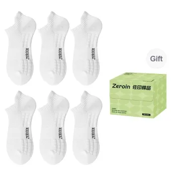 ZEROIN Ankle Socks Unisex Box 6 Pack