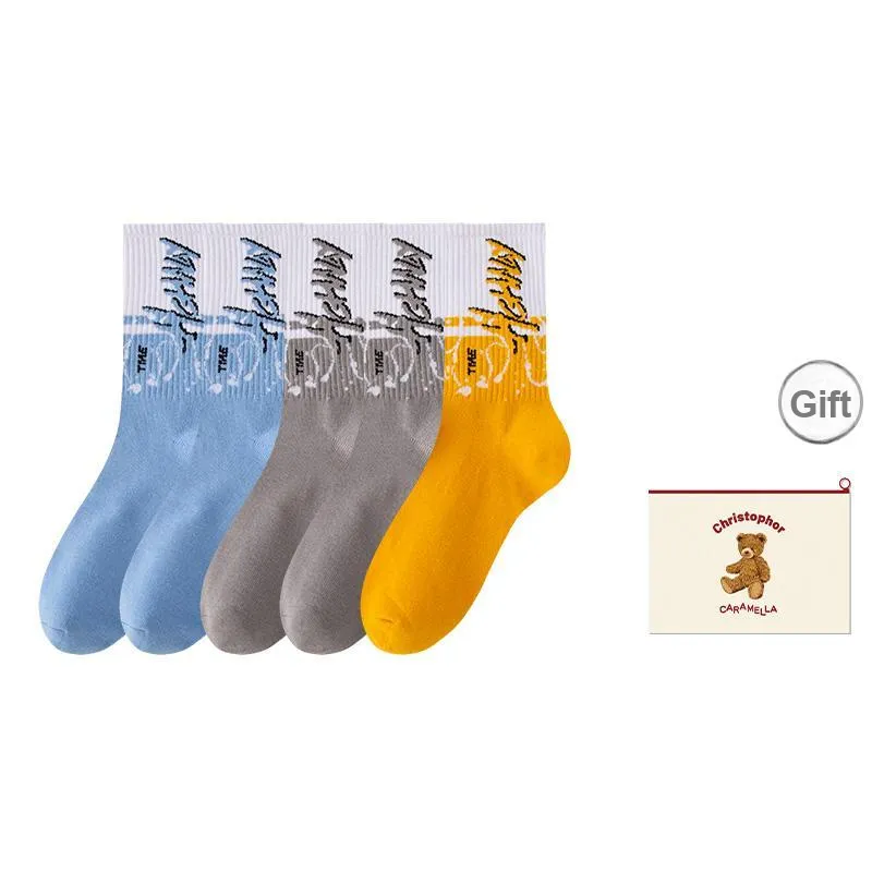 Caramella Mid-Calf Socks Men's Shopping Bag Combo Set-8