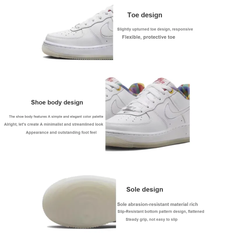 Nike Air Force 1 Low LV8 White Playful Print GS-1