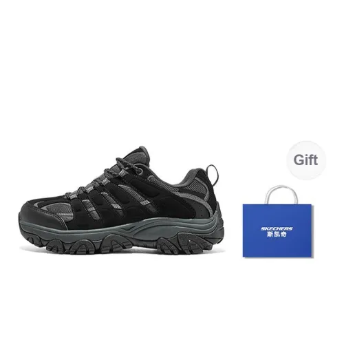 Skechers OUTDOOR Wear-Resistant Support Balance Lightweight Rebound Low-Top Outdoor Shoes Women's Black Gray