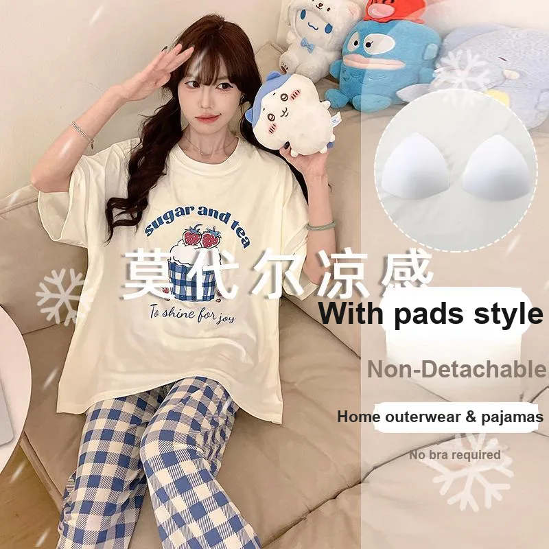 OUSHIBO Pajama Set Women's Image Color-5
