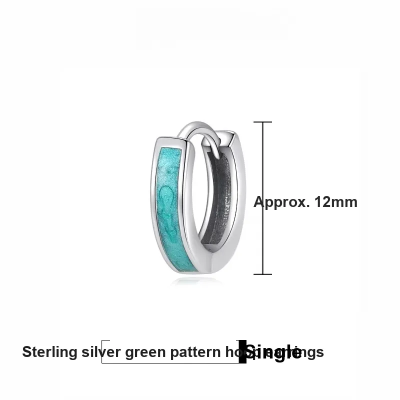 Mr. Shang 925 Sterling Silver Earrings Unisex-1