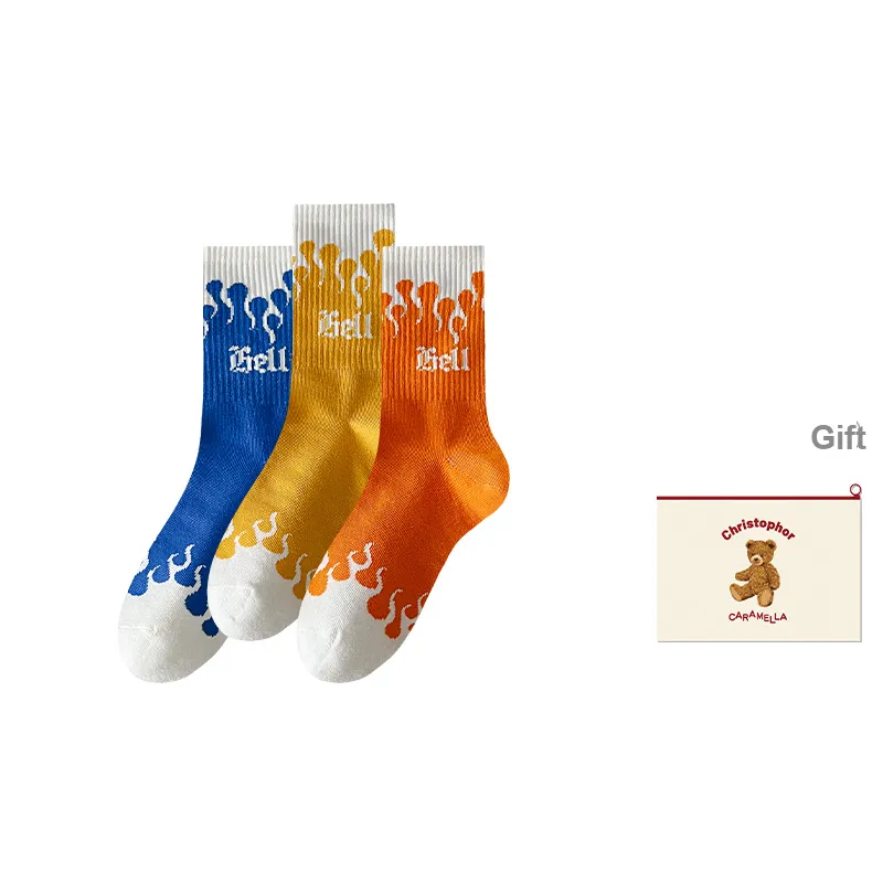 Caramella Mid-Calf Socks Men's Shopping Bag Combo Set-15