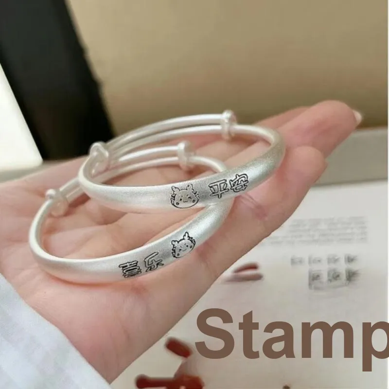 NSAOT 999 Fine Silver Sterling Silver Bracelets Kids'-5