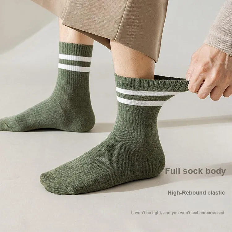 KANTANZHE Mid Calf Socks Unisex Combo Set-2