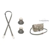 [Leather Strap]1.5cm Width Crossbody Adjustable 90-120cm+Abrasion-Resistant Buckle