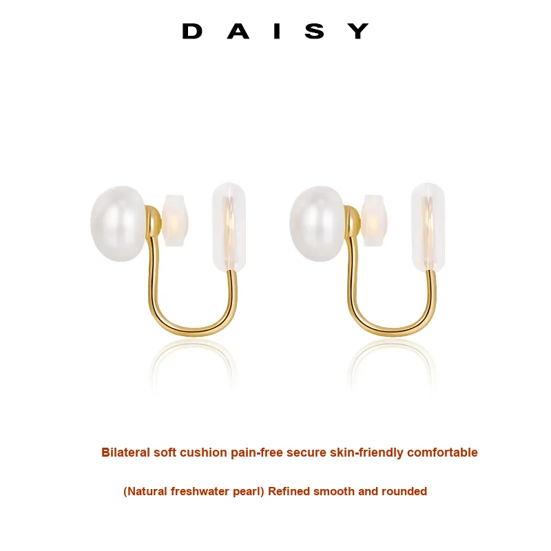 Daisy Dream Copper Clip On Earrings Women's-2