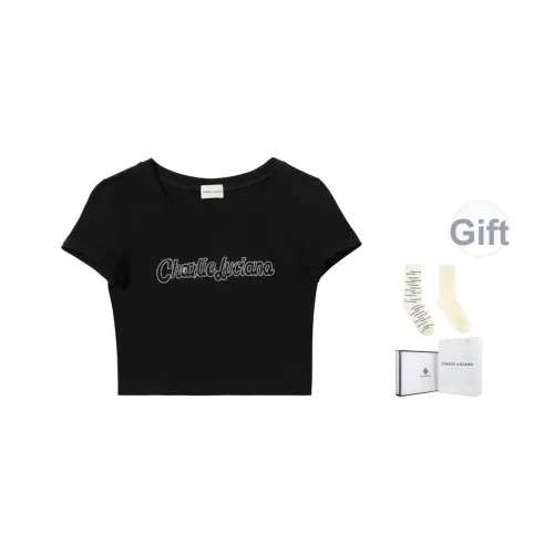Charlie Luciano T-Shirt Женская Черная