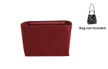 Ingenuity Handmade Felt Liner For Medium Bag Storage & Organization Lining Women's Red/Black