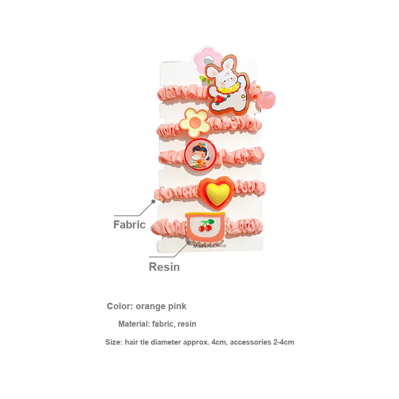 Yiru Fabric Resin Hair Tie Women's-2
