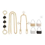 [Style 4]Black Camellia+Four-Leaf Clover Decorative Chain+Long Chain