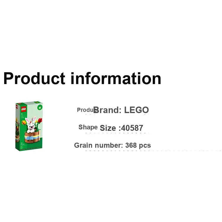 LEGO Gift Set Series Easter Small Flower Basket Building Blocks 368pcs 40587-1