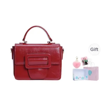 MERIMIES Artificial Leather Handbag Small Size Women's Extra Red | Passionate Red